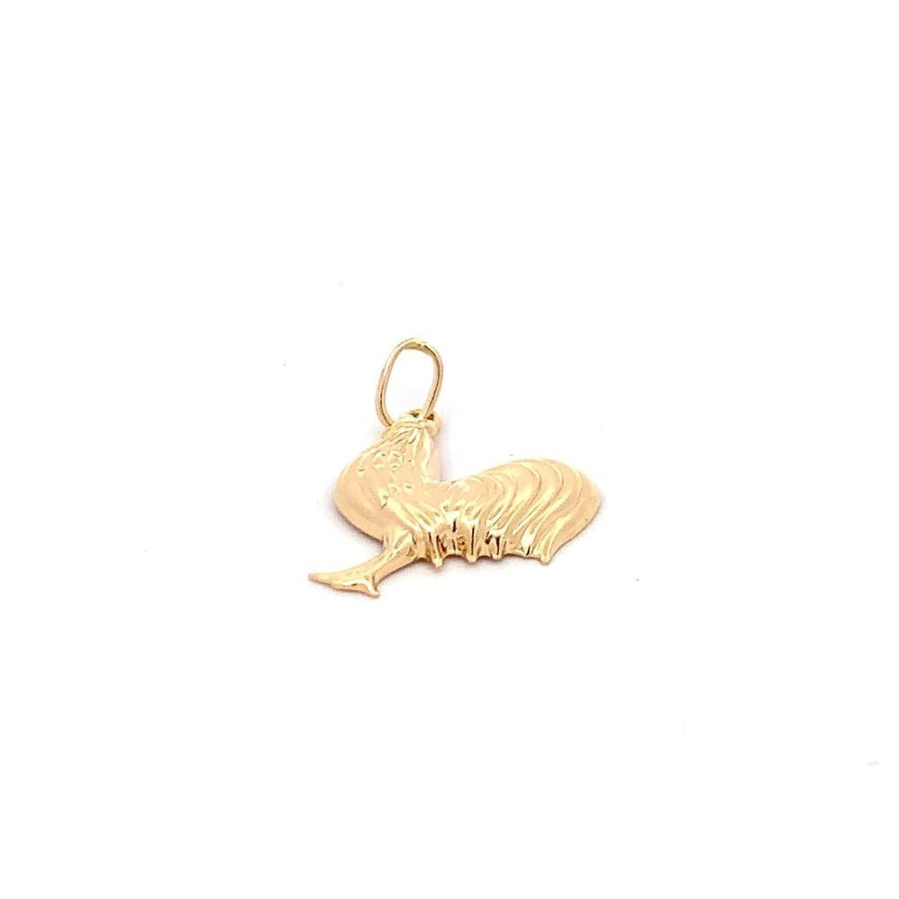 18K Yellow Gold Pendant Rooster Chicken 1.40 grams - Picture 6 of 13